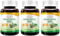 Lovita Green Coffee Bean Extract: Natural Antioxidant, High Potency - 1600mg Equivalent, 50% Chlorogenic Acid, Vegan-Friendly Dietary Supplement - 60 Capsules (Pack of 3)