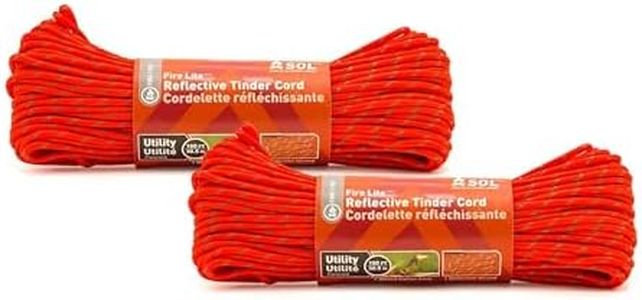 S.O.L. Survive Outdoors Longer S.O.L. Utility Reflective Tinder Cord, 100ft - (Pack of 2)