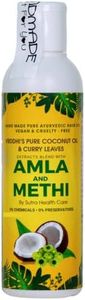 Vriddhi Amla Hair Oil with Methi (Fenugreek) and Curry Leaves for Reduce Hair Fall and Rejuvenate Hair Follicles - Ayurvedic Hair Growth, No Preservatives or Chemicals Hair Oil - 6.76 Fl Oz/200 ML