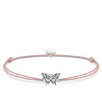 Thomas Sabo Women Bracelet Butterfly Little Secret 925 Sterling Silver LS082-640-7-L20v