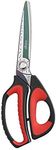 LIVINGO 10" Multipurpose Heavy Duty Scissors, Titanium Coating Ultra Sharp Forged Stainless Steel Tool Industrial Cutting Shears for Fabric, Dressmaking, Carpet, Material, Household, Gardening