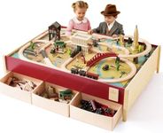 Tiny Land Large Wooden Train Table 