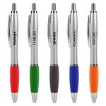 100 Promotional Pens-Retractable Ballpoint Pen-Click Pen -Free Personalization with Your Text Logo for Giveaway Campaign Advertising