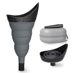 TRIPTIPS Pee Conch Foldable Female Urinal Device Portable Urinal for Women She Pee Cup for Women, Pee Funnel for Women Travel Stand to Pee Womens Urinal Funnel with Tube Case