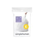 simplehuman Code E Custom fit Liners, 1 Refill Pack (20 Liners), 20 L / 5.3 Gal