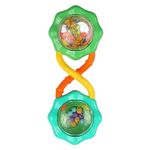 Bright Starts Rattle & Shake BPA-Free Baby Barbell Toy, Green, Ages 3 Months+