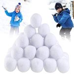 20Pcs 7cm White Plush Realistic Artificial Snowballs,Christmas Decorations Fake Snowball for Kids Indoor Snowballs Fight Game for Winter Game,Xmas Trees,Kids Adults Indoor Outdoor Snow Fights Game