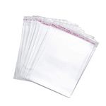 mastBus Plastic Transparent Polythene Bags for Saree Packing, Large (14x18 inch, Pack of 50, Transparent)