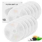 Upgraded Filter Units 3.0 for Cat Water Fountains E versweet 2S/3/3 Pro,E versweet Solo/Solo SE and More, Pet Water Fountain Replacement Filters (10 pcs)