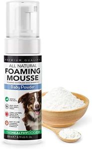The Healthy Dog Co - Dog Dry Shampoo Baby Powder - No Rinse Dog Spray for Smelly Dogs - Waterless Dry Shampoo for Dogs - Quick Dry Dog Shampoo Spray - Puppy Dry Shampoo for Sensitive Skins - 250ml
