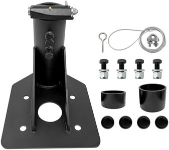 Blrack 12"-17" Adjustable Fifth(5th) Wheel RV Camper Trailer Adapter Hitch to Gooseneck 2 5/16" Ball 12217