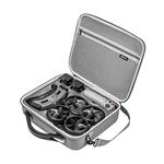 yantralay Avata Hard Carrying Case Compatible with Avata Pro Combo FPV Accessories - Durable Protection, Large Capacity, Waterproof with Adjustable Shoulder Strap - Grey