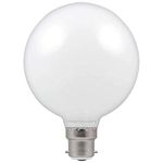 Crompton Lamps LED G95 Globe 7W BC-B22d Dimmable (60W Equivalent) 2700K Warm White Opal 806lm BC Bayonet B22 Large Light Bulb