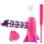 NIBBaNACAL Baseball Pitching Machine Pop Up Launcher Trainer for Kids and Adult, Tball Tee Ball Set T ball Sets for Kids 5-8 8-12 Baseball Toy Set Sports Outdoor Play Toys Birthday Gift for Girls Boys