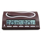 LEAP Digital Chess Clock Timer for Kids to Adults 2-Players, Professional Chess Game Timers Count Up Down Delay Alarm Byo-yomi, Portable