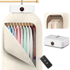 Plubedo Portable Clothes Dryer Mini Dryer for Apartment RV Travel Dorm Portable Laundry Dryer Small Compact With Fast Drying Adjustable Timer Quiet Operation Remote Control