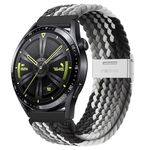 KEYSJEFF Braided Nylon Strap Compatible with Hua wei Watch 4/GT 4/GT 3 46mm Band Sam sung Galaxy 22mm Watch Strap for Gear S3/GTR 3 Pro/Colorfit Pro 3/Vivoactive 4/Venu 3 Band(NO Watch)