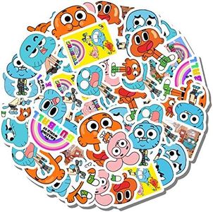 20 PCS Stickers Pack Amazing Aesthetic World Vinyl of Colorful Gumball Waterproof for Water Bottle Laptop Scrapbooking Luggage Guitar Skateboard