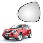 STYCARO-Side View Mirror Glass compatible with Mahindra XUV 500 2011-2022 All Model -Non-Heated (LEFT PASSENGER SIDE)