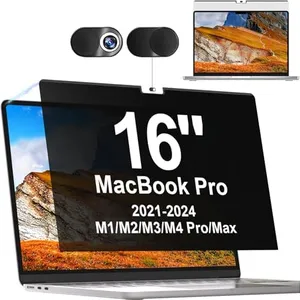 Mamol Privacy Screen MacBook Pro 16 Inch 2021-2023 (M1-M2, A2485/A2780), Magnetic Removable Anti Blue Light Glare Filter Privacy Screen Protector Compatible with Apple Mac 16.2'' Laptop
