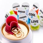 Canper Soda Can Lids, Colourful, 18 Pack Words