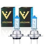 Voltage Automotive H7 Headlight Bulb Polarize White Replacement - Professional Upgrade For Low Beam High Beam Driving Fog Light (2 Pack)