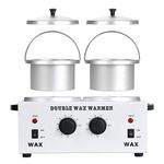 Professional Double Hair Wax Warmer Electric Wax Heater Machine Double Pot Dual Pro Salon Hot Facial Skin Equipment SPA Adjustable Temperature by BNP Beauty