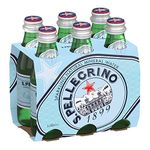 S.Pellegrino Carbonated Natural Mineral Water Bottle, 6 X 250 ml