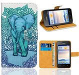 Huawei Ascend Y330 Case, FoneExpert® Premium Leather Flip Wallet Bag Case Cover for Huawei Ascend Y330