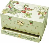 Trousselier Strawberry Flower Fairies Musical Jewellery Box