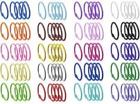 Keychains or Key Rings, 1 1/5" Loose Leaf Binder Rings for Key Chains, Card Rings, Clip Rings for Book Rings, School, Home or Office (100Pack)