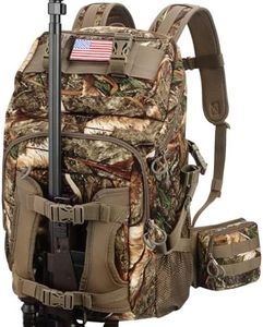 MoiShow Hunting Backpack, Outdoor Hunting Pack with Rifle Holder, Hunting Backpacks for Men, Hunting Bag with Waterproof Rain Cover