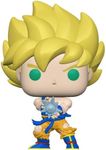 Funko PoP! Dragon Ball Z - Super Saiyan Goku with Kamehameha Wave Diamond Glitter Vinyl Figure, 10 cm Height