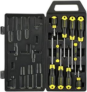 Stanley 2-65-014 PZ Screwdriver-Set "Cushion Grip" (10 Piece), Multicolor