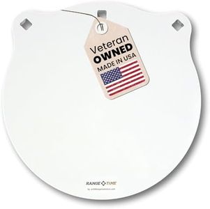 AR500 Steel Targets for Shooting Ranges, 1/2" Gong Target, Heavy Duty Shooting Targets, Laser Cut Steel Plate for Rifle & Pistol Target Practice - Veteran Owned, Made in USA
