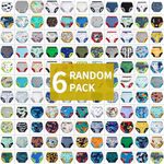 BIG ELEPHANT Random Color Toddler Training Pants 6 Pack, Potty Training Underwear for Boys and Girls