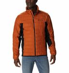 Columbia Men's Powder Lite Hybrid Jacket, Warm Copper/Black, Large Tall