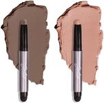 Julep Eyeshadow 101 Duo - Crème-to-Powder Eyeshadow Sticks in Stone Matte & Putty Matte - Long-Lasting, Easy-to-Apply, Ideal for Creating Versatile Looks