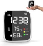 Mini CO2 Detector, Langkou 3-in-1 Lightweight Portable Carbon Dioxide Detector Air Quality Monitor Temperature Humidity Air Analyzer Digital CO2 Meter for Home Indoor Travel for Anywhere