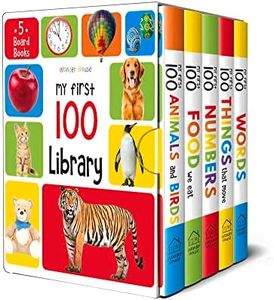My First 100 Library: Boxset of 5 Early Learning Board Books