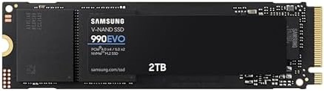 SAMSUNG 990 EVO SSD 2TB, PCIe 5.0 x2 M.2 2280, Speeds Up-to 5,000MB/s, Upgrade Storage for PC/Laptops, HMB Technology and Intelligent Turbowrite (MZ-V9E2T0B/AM)