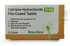 Hayfever Allergy Relief Cetirizine 10mg 30 Tablets