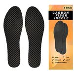 Carbon Fiber Insoles, 1 Pair Rigid Insole Insert for Pain Relief Recovery of Arthritic Toe Turf Toe, Hallux rigidus, morton's Toe, Rigid Foot Support(11.61"-295mm-Men's 13-13.5/Women's 14-14.5)
