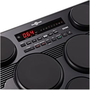 Gear4music DD80 Portable Electronic Drum Kit – 7 Pads, Pedals