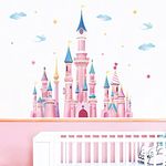 wondever Castle Wall Stickers Fairy Tale Peel and Stick Wall Art Decals for Girls Bedroom Living Room Baby Nursery