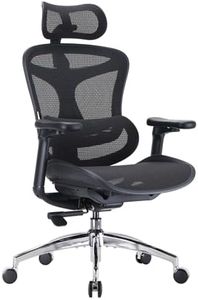SIHOO Doro C300 Ergonomic Office Chair with Ultra Soft 3D Armrests, Dynamic Lumbar Support for Home Office Chair, Adjustable Backrest Desk Chair, Swivel Big and Tall Computer Chair Black
