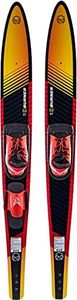 HO Sports Burner Combo Waterskis with Blaze Bindings, 67”, 140 lbs+, Max Speed 26 mph, Gold/Black