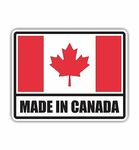 (2X) Made In Canada Sticker Vinyl Decal For Car Truck SUV Window Tailgate Fender Bumper