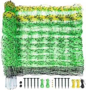 PPOLB Electric Fence Netting - 42.5" H x 164' L, Portable Movable Livestock Nets Mesh for Goats, Sheep, Hogs, Dog, All-Purpose Electric Fencing for Backyards, Homesteaders, Farms Ranches, and Gardens