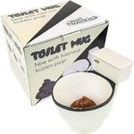 Fairly Odd Novelties FON-10236 Ceramic Toilet Coffee Mug - Now with Hidden Poop 11-Ounces, White